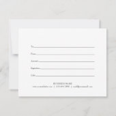 クリスマス ビジネス ギフト 証明書 サンキューカード (裏面)