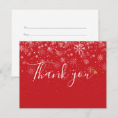 クリスマス ビジネス ギフト 証明書 サンキューカード (正面/裏面)