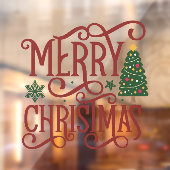 クリスマス ビジネス グリーティング ウィンドウサイン (シート2)