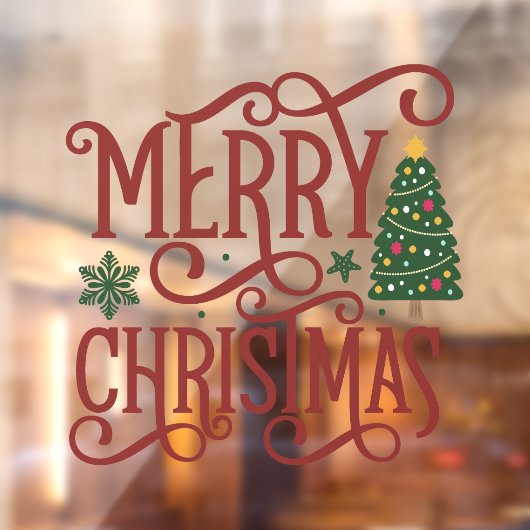 クリスマス ビジネス グリーティング ウィンドウサイン (シート2)