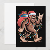 クリスマス ビッグフット サスクワッチ クリスマス ツリー ライト サンタ (正面/裏面)