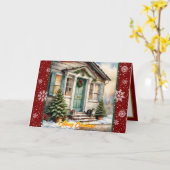 クリスマス ビューティフル ホリデー トレンディ コレクション カード (黄色い花)