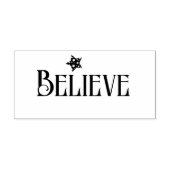 クリスマス・ビリーブ・スター・スタンプ ラバースタンプ (インプリント)