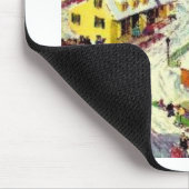 クリスマス・ビレッジのシーン マウスパッド (コーナー)