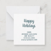 クリスマス ビレッジ カード (裏面)