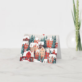クリスマス・ビレッジ・シーン カード