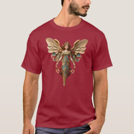 クリスマス ビンテージ スタイル エンジェル オーナメント Tシャツ