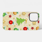 クリスマス ビンテージ パターン iPhoneケース (裏面横)