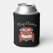 クリスマス ビンテージ 赤いトラック 缶クーラー (缶裏面)