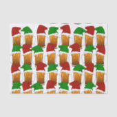 クリスマス ビール 乾杯 薄葉紙 (正面)