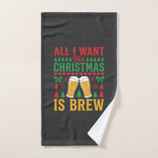 クリスマス ビール 私が欲しいのはクラフトビール ハンドタオル