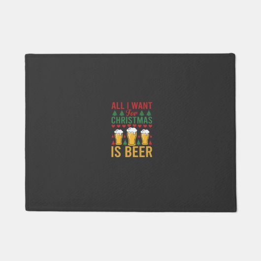 クリスマス ビール 飲み会 ドアマット (正面)