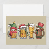 クリスマス ビール 飲み 会 好きな人へのプレゼント パーティー 雰囲気 (正面/裏面)