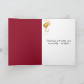 クリスマス・ピクシー遊・フェアリーのバイオリン カード (内部)