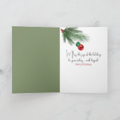 クリスマス・ピクシー遊・フェアリーのバイオリン カード (内部)