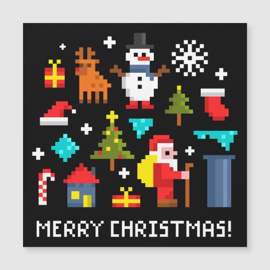 クリスマス ピクセル カートゥーン (正面)
