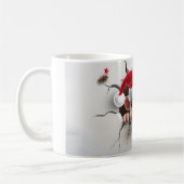 クリスマス・ピグ コーヒーマグカップ (左)