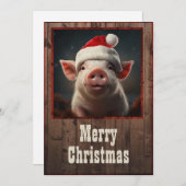 クリスマス・ピグ シーズンカード (正面/裏面)