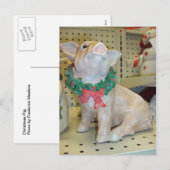 クリスマス・ピグ シーズンポストカード (正面/裏面)