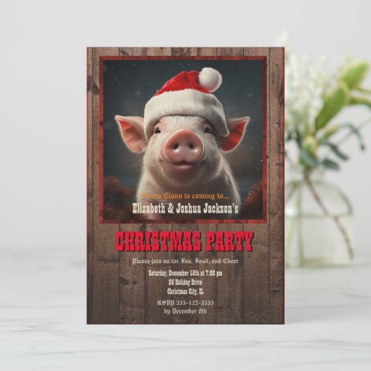 クリスマス・ピグ 招待状 (スタンド正面)