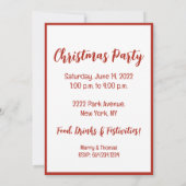 クリスマス・ピットブル・ドッグを鳴らして混ぜ合わせる 招待状 (裏面)