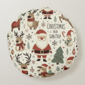 クリスマス・ピロー・クッション ラウンドクッション (裏面)
