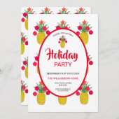 クリスマス ピンアップ ホリデーパーティ 招待状 (正面/裏面)
