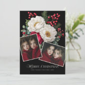 クリスマス ピンクの芍薬の花のホリデーシーズン2写真 (スタンド正面)