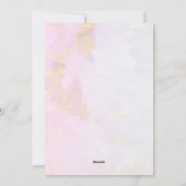 クリスマス ピンク 水彩 5 フォト オーナメント ホリデー (裏面)