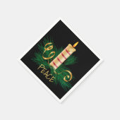 クリスマス・ピース・キャンドル スタンダードカクテルナプキン (角)