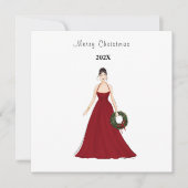 クリスマス、ファッションイラストレーション、 (正面)