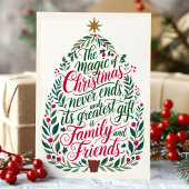 クリスマス・ファミリーと友人魔法 シーズンカード