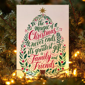 クリスマス・ファミリーと友人魔法 シーズンカード