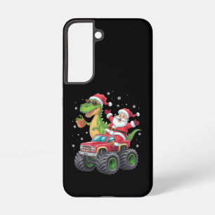 クリスマス ファミリーマッチング サンタ トラック 恐竜 SAMSUNG GALAXY S22ケース