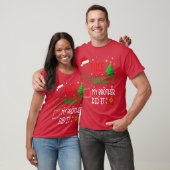 クリスマス ファミリー おもしろ いたずら 兄がやりました サンタ Tシャツ (ユニセックス)
