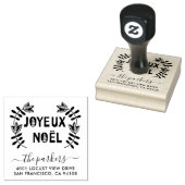 クリスマス ファミリー ネーム シグネチャー 返送先住所 ラバースタンプ (押印)