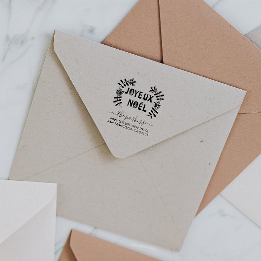 クリスマス ファミリー ネーム シグネチャー 返送先住所 ラバースタンプ