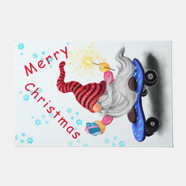 クリスマス・ファミリー・格言（ギフト付き） ドアマット (正面)