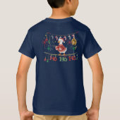 クリスマス ファーザーダック カートゥーン Tシャツ (裏面)