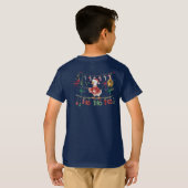 クリスマス ファーザーダック カートゥーン Tシャツ (裏面フル)