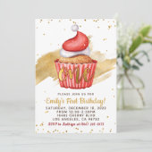 クリスマス ファースト バースデー 招待状 (スタンド正面)