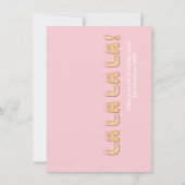 クリスマス・ファ・ラ・ラ・ジンジャーブレッドの写真カード ノートカード (裏面)