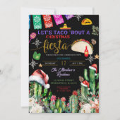 クリスマス・フィエスタ招待状についてのサボテン・タコ 招待状 (正面)