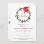 クリスマス・フィエスタ ナビダド スペインのクリスマス ポサダ 招待状 (正面/裏面)