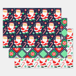 クリスマス フィッシング ラッピングペーパーシート