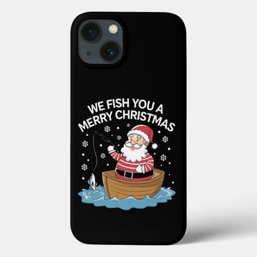 クリスマス フィッシング 漁師 釣り Case-Mate iPhoneケース (裏面)