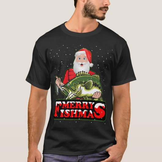 クリスマス フィッシング Tシャツ (正面)