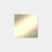 クリスマス、フェイク金ゴールド雪パーソナライズされた片 ポストイット (正面)