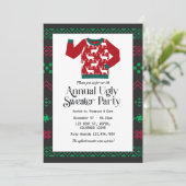 クリスマス フェスティブ コーポレート ダサいセーター バッシュ 招待状 (スタンド正面)