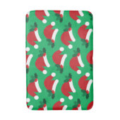 クリスマス フェスティブ バス マット – ホリデー バスルーム デコレーション (正面縦)